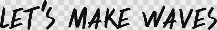 Let’s Make Waves Horizontal, black, transparent