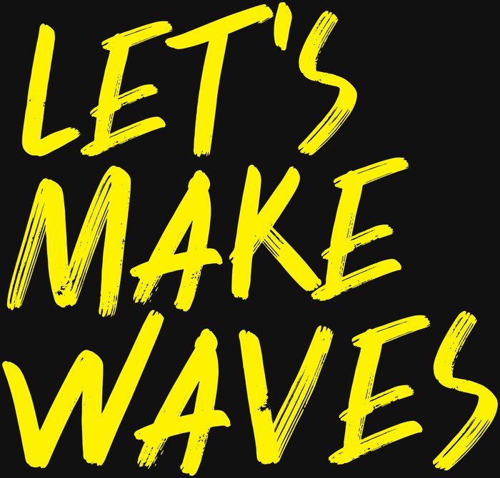 Let’s Make Waves Stacked, yellow