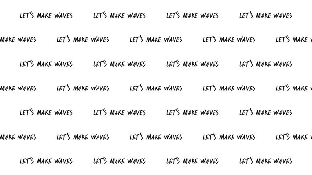 LMH virtual background Make Waves Rows, black on white
