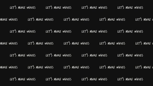 LMH virtual background Make Waves Rows, grey on black