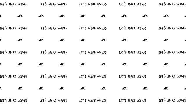 LMH virtual background Make Waves Mixed, black on white