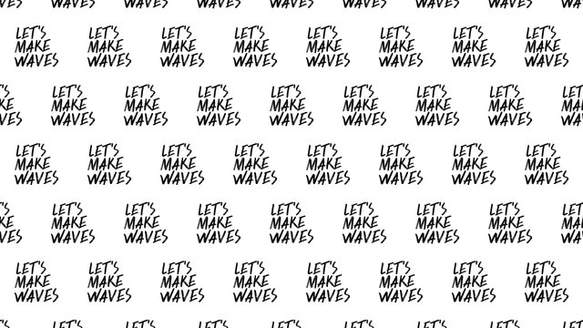 LMH virtual background Make Waves Stacked, black on white
