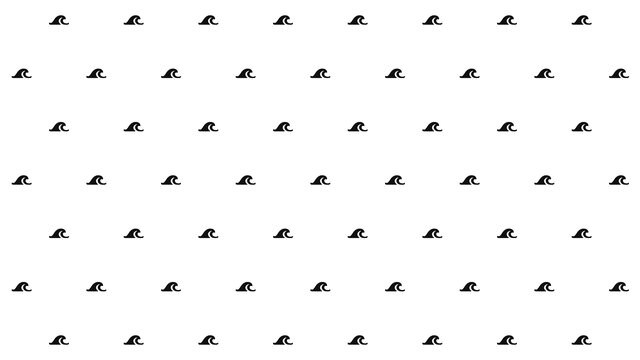 LMH virtual background Wave pattern, black on white